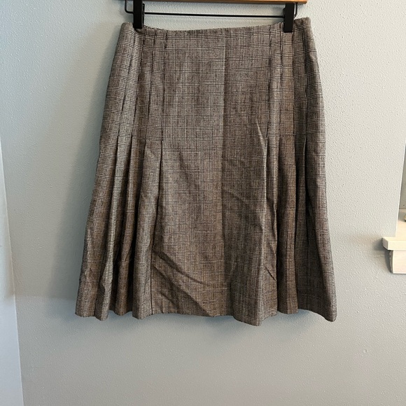 Brooks Brothers Wool Blend Pleated Skirt - Picture 1 of 2